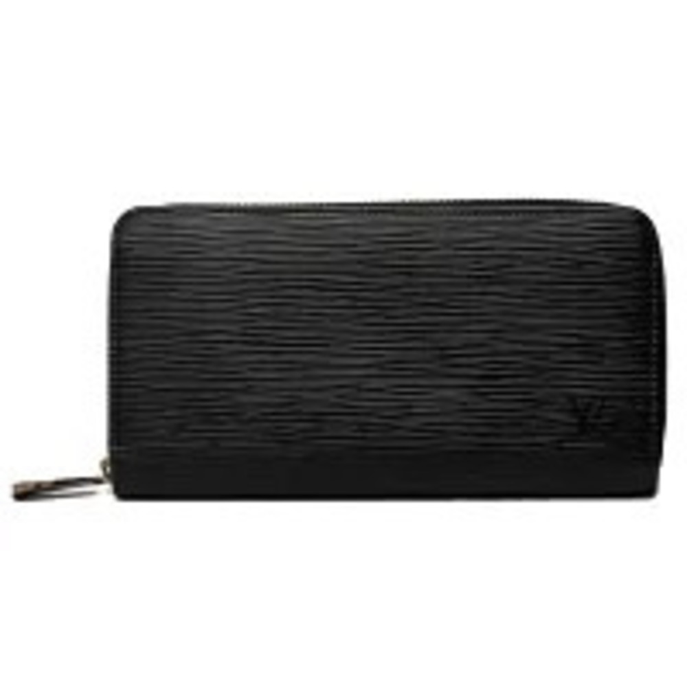 Louis Vuitton Epi Zippy Wallet Round Zipper Noir Black